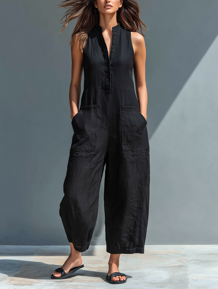 Lucinda | Elegante Mouwloze Jumpsuit
