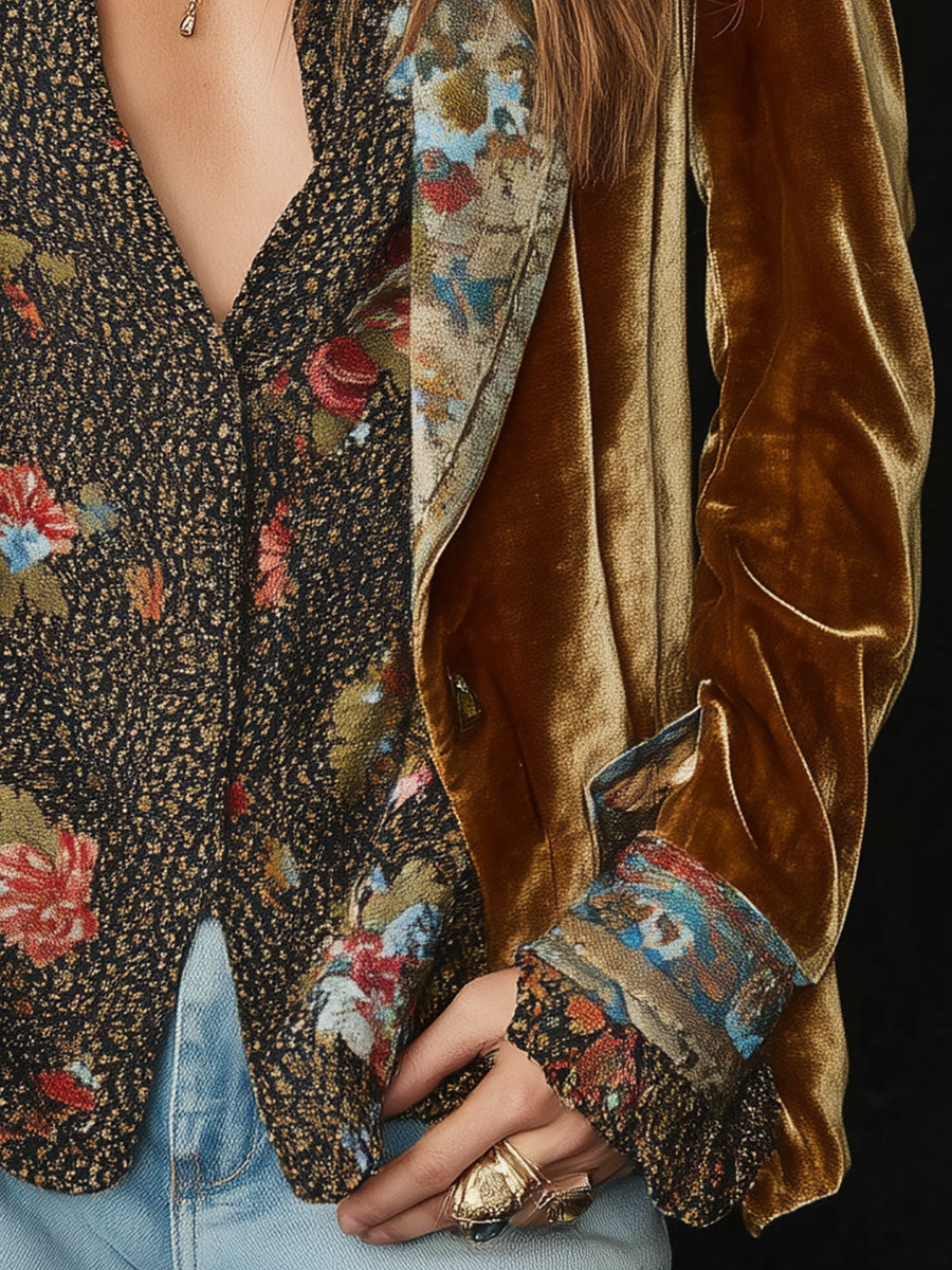 Edina | Luxe Blazer met bloemendetails