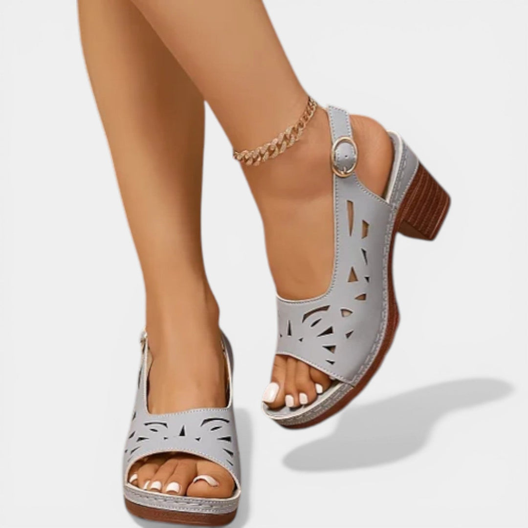 Dina | Orthopedische Lente Hak Sandalen