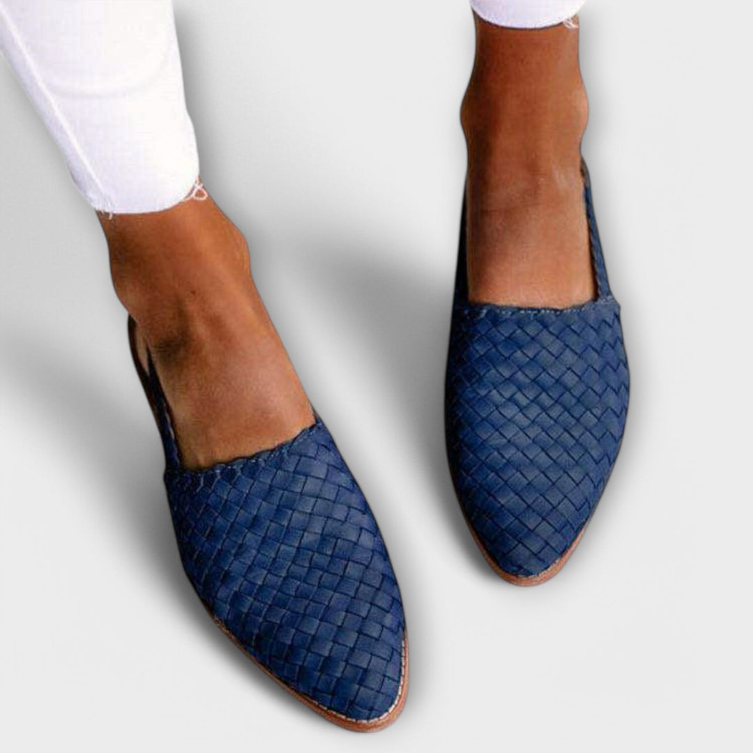 Aurora | Geweven Slingback Loafer