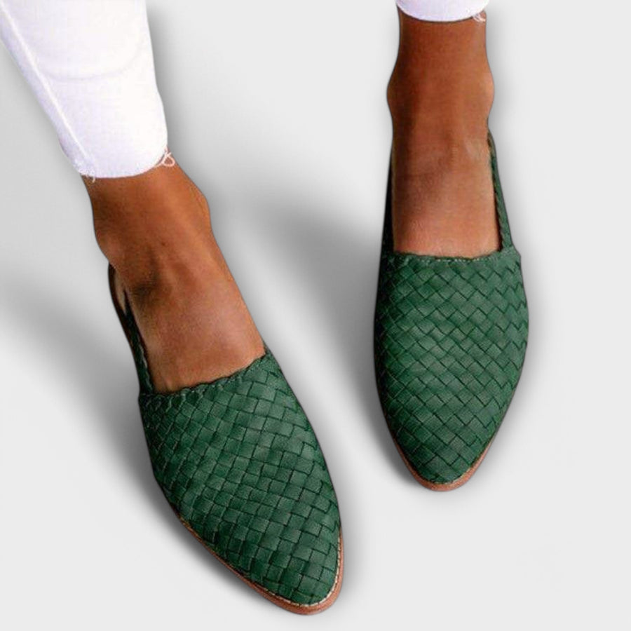 Aurora | Geweven Slingback Loafer