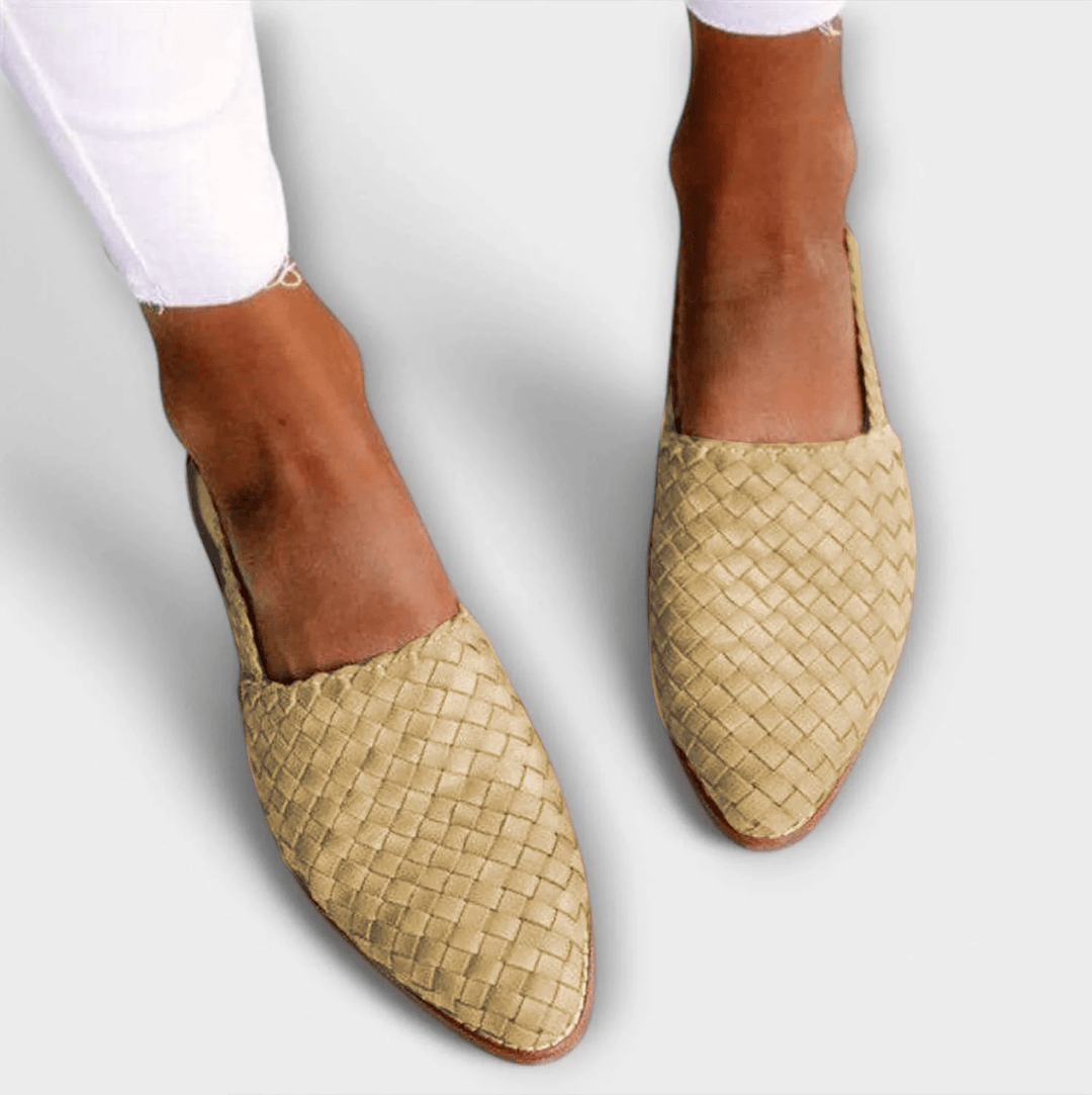 Aurora | Geweven Slingback Loafer