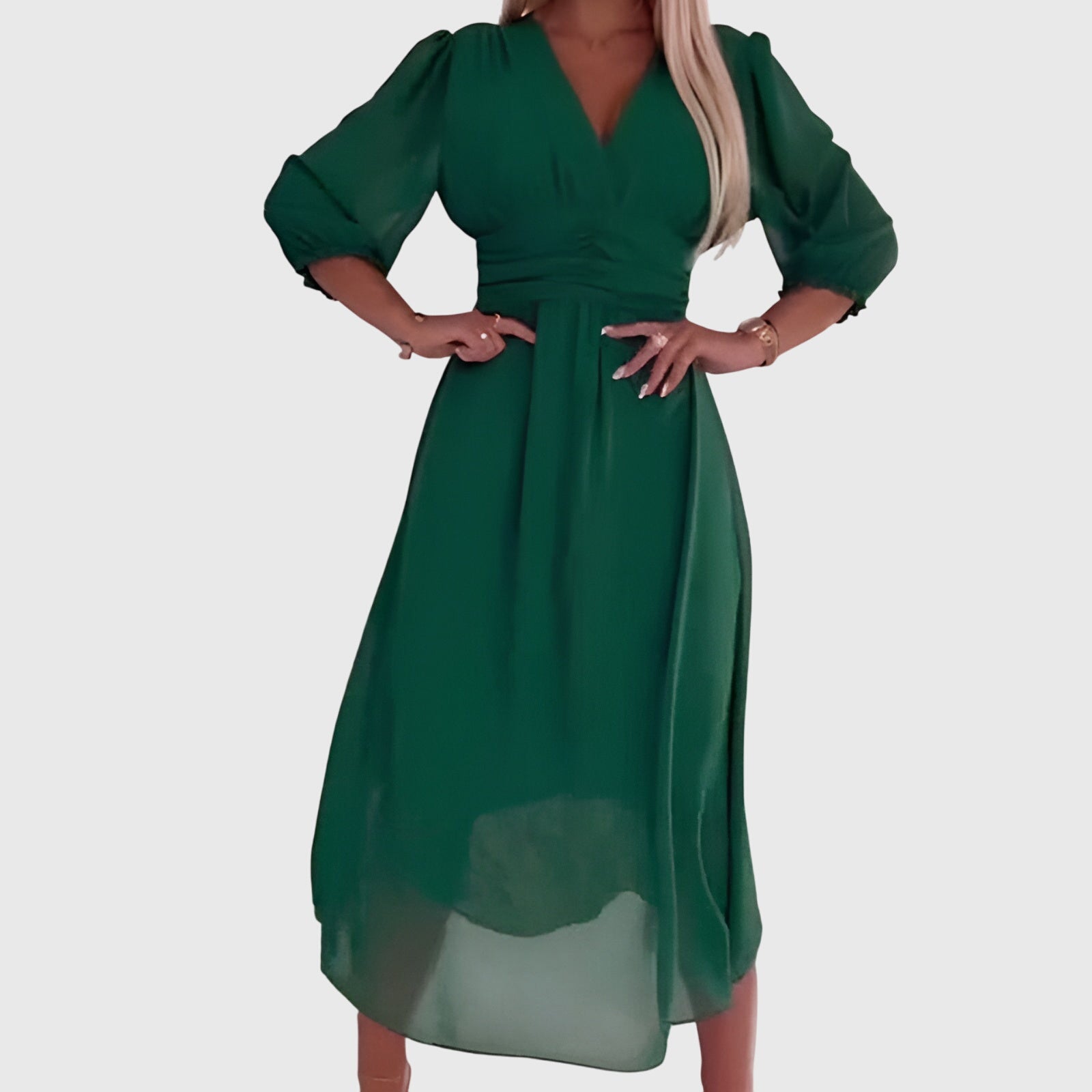 Chloe™ | Lichtgewicht Zijde Chiffon Jurk