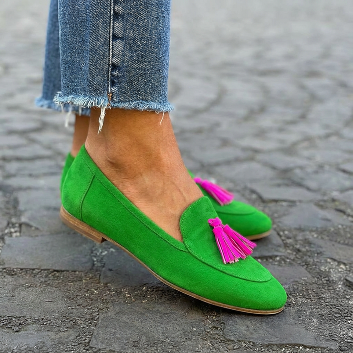 Mandy Tassen Versierde Loafers