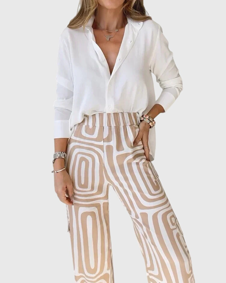 Emilia™ | Stijlvolle Broek + Gratis Blouse & Riem