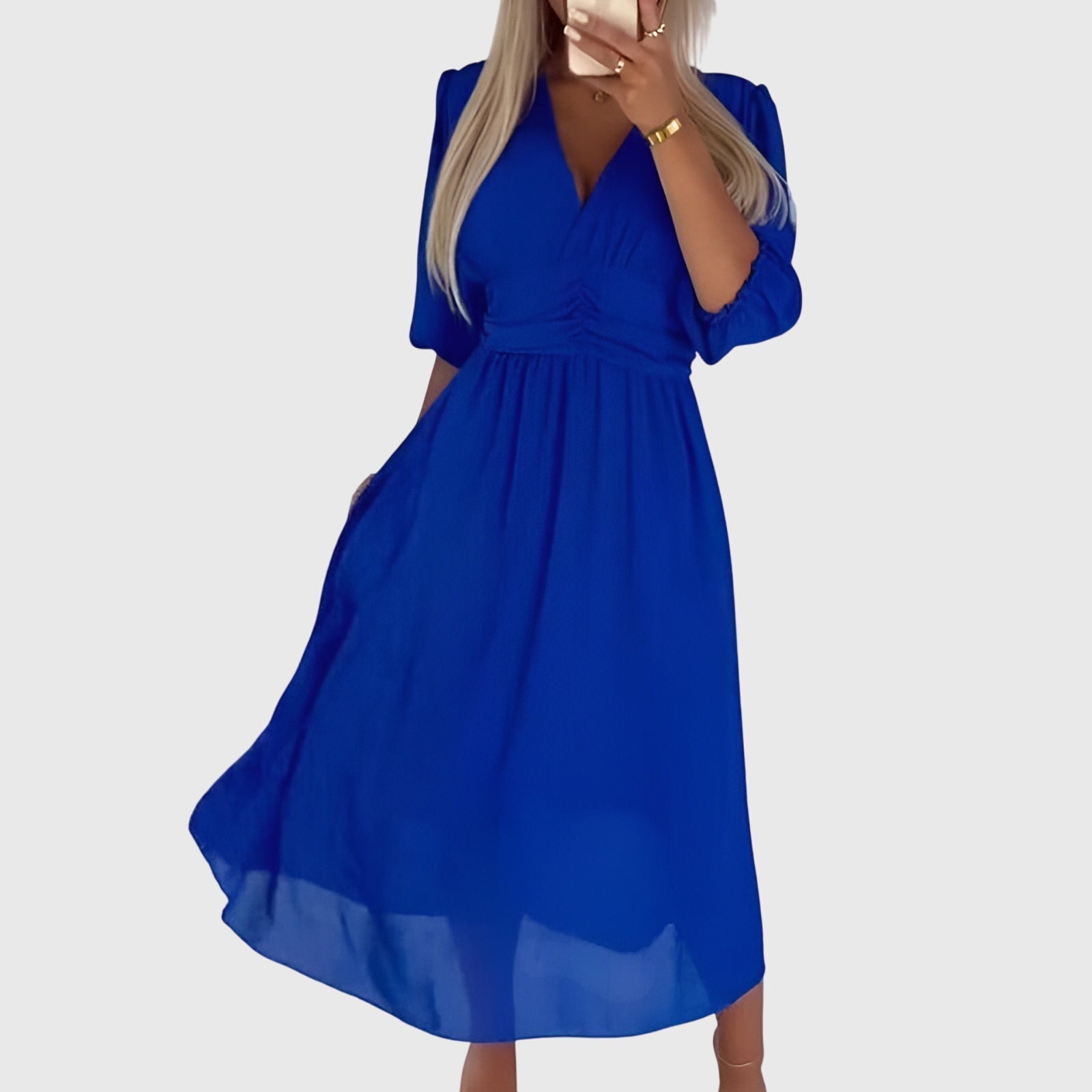 Chloe™ | Lichtgewicht Zijde Chiffon Jurk