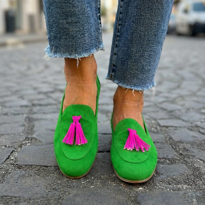 Mandy Tassen Versierde Loafers