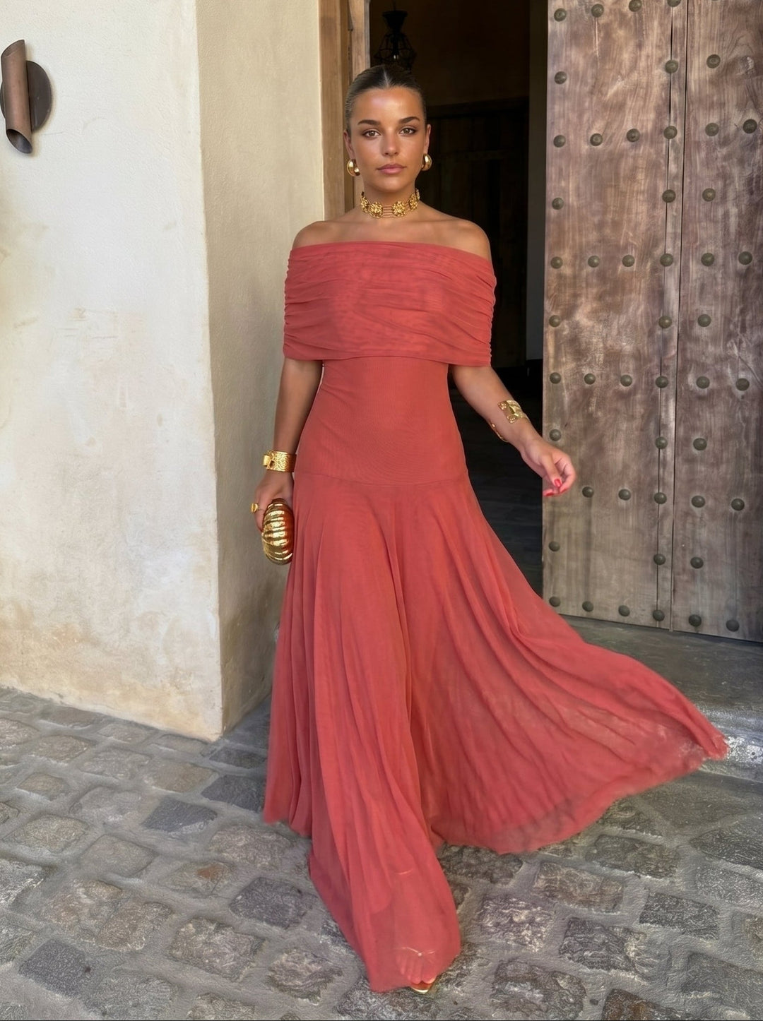 Elegante Simba Jurk van Zijde Tulle - Maison Claire en Sylvie