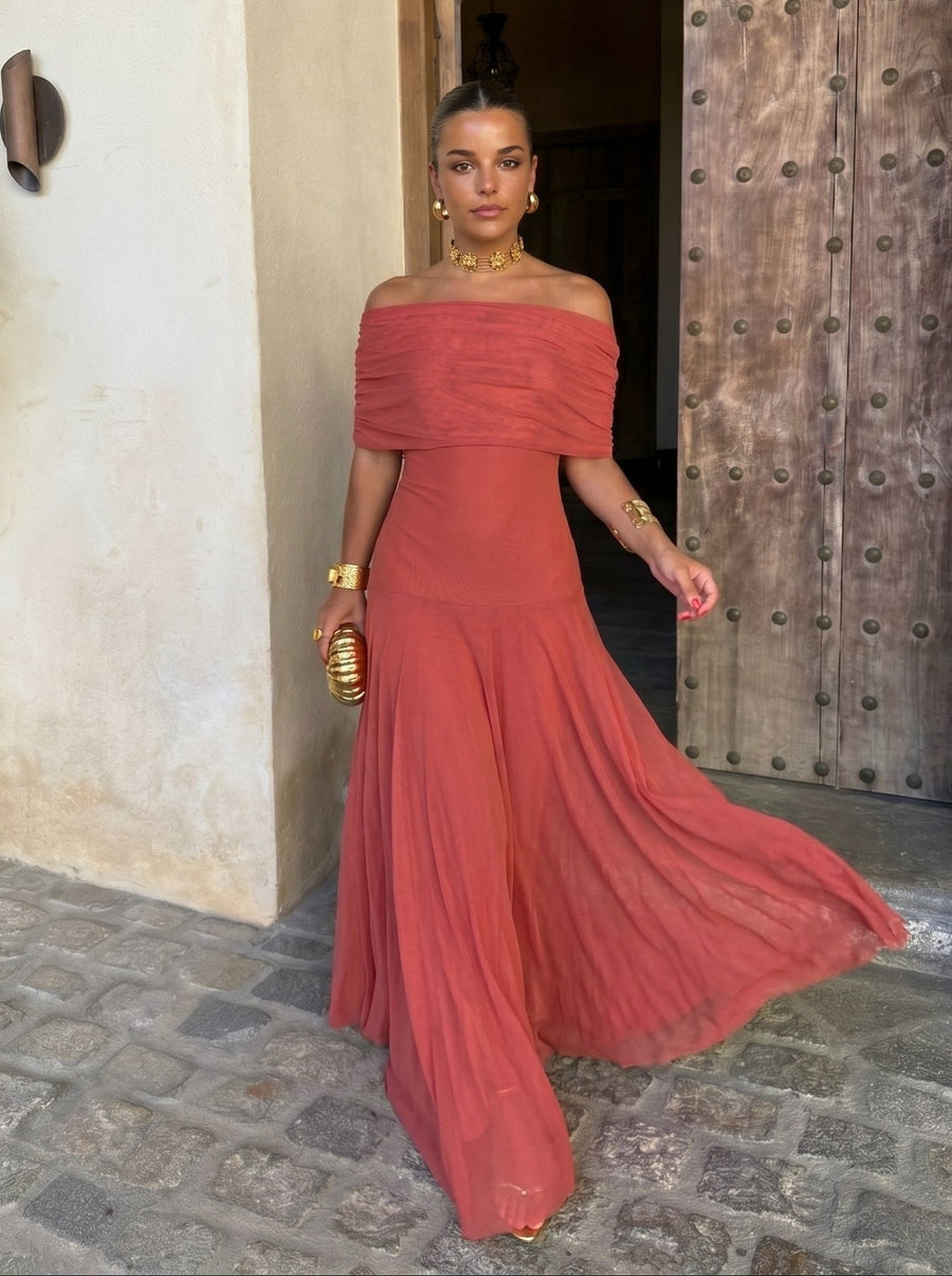 Elegante Simba Jurk van Zijde Tulle - Maison Claire en Sylvie