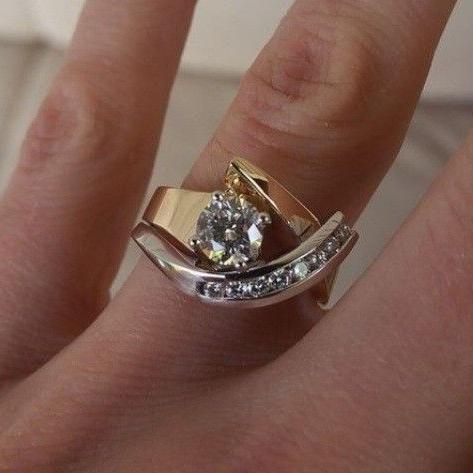 Radiance Irreguliere Gouden & Zilveren Ring