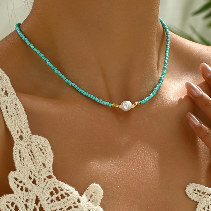 Yvonne | Minimalistische Turquoise Ketting