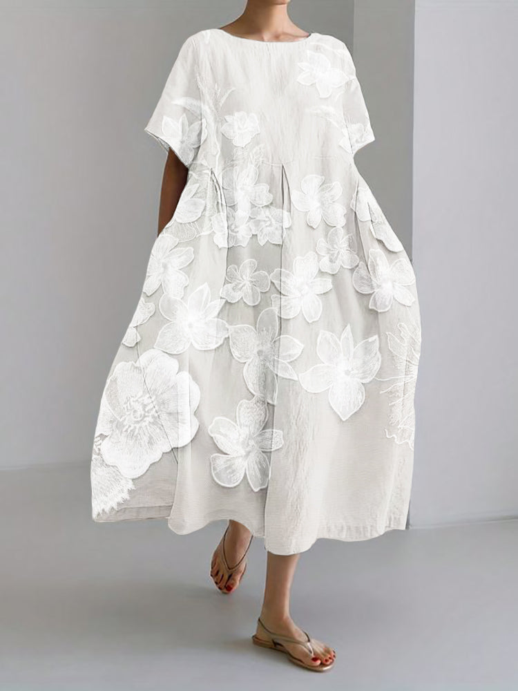 Oaklyn™ | Elegante Bloemenprint Jurk