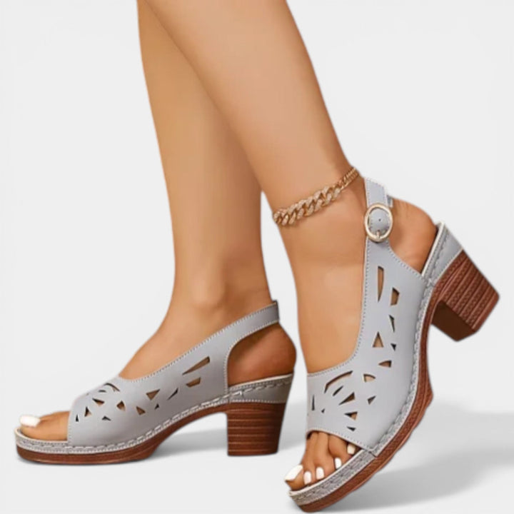 Dina | Orthopedische Lente Hak Sandalen
