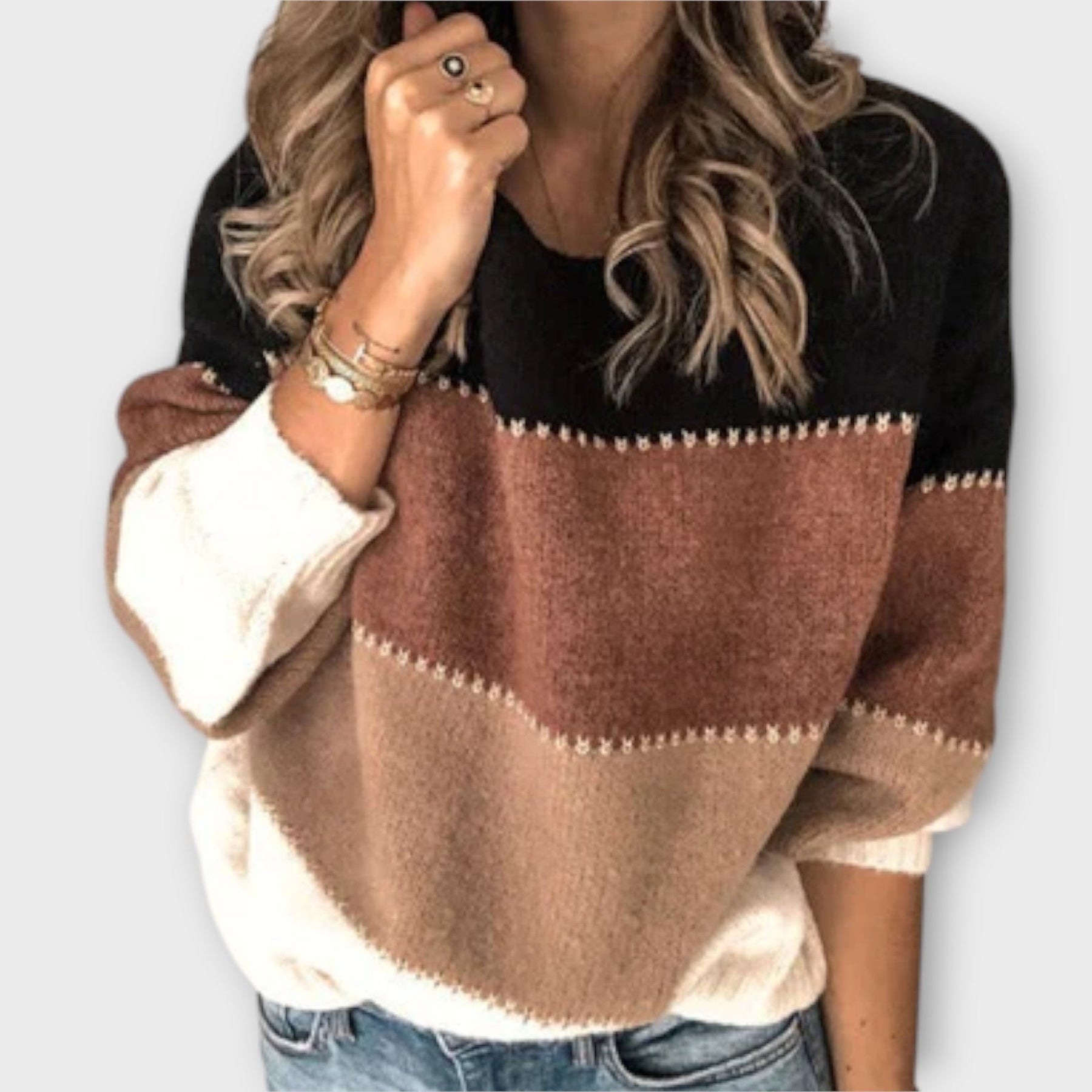 Ashanti | Colorblock Trui