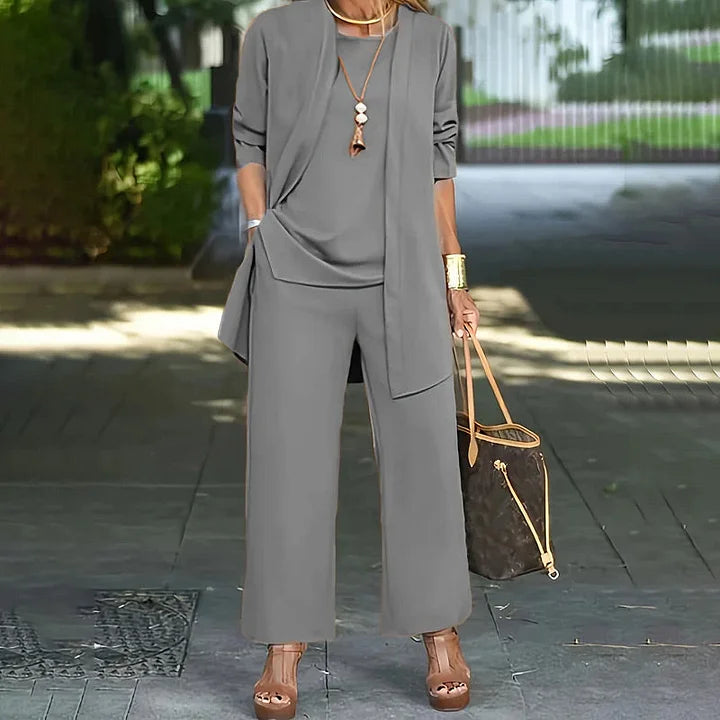 Kaevia™ – 3-delige Loose Fit Lounge Set