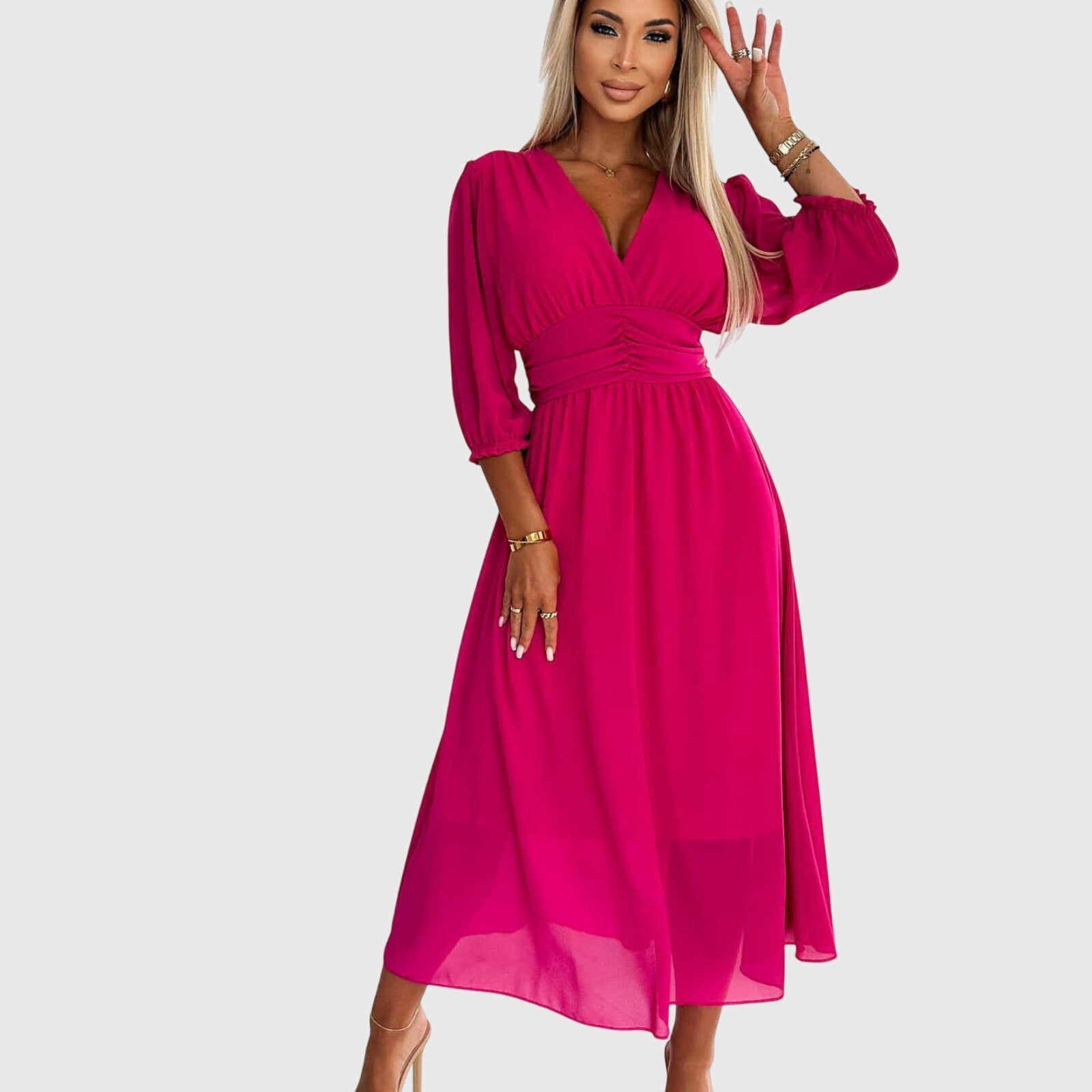 Chloe™ | Lichtgewicht Zijde Chiffon Jurk