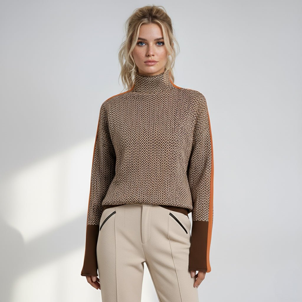 Gineke | Trui met contraststrepen