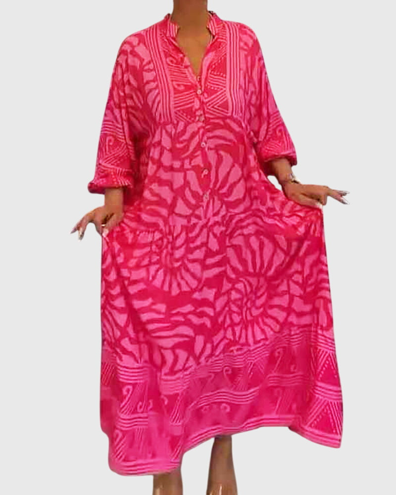 Mckinley™ | Maxi Jurk Met Elegante Print