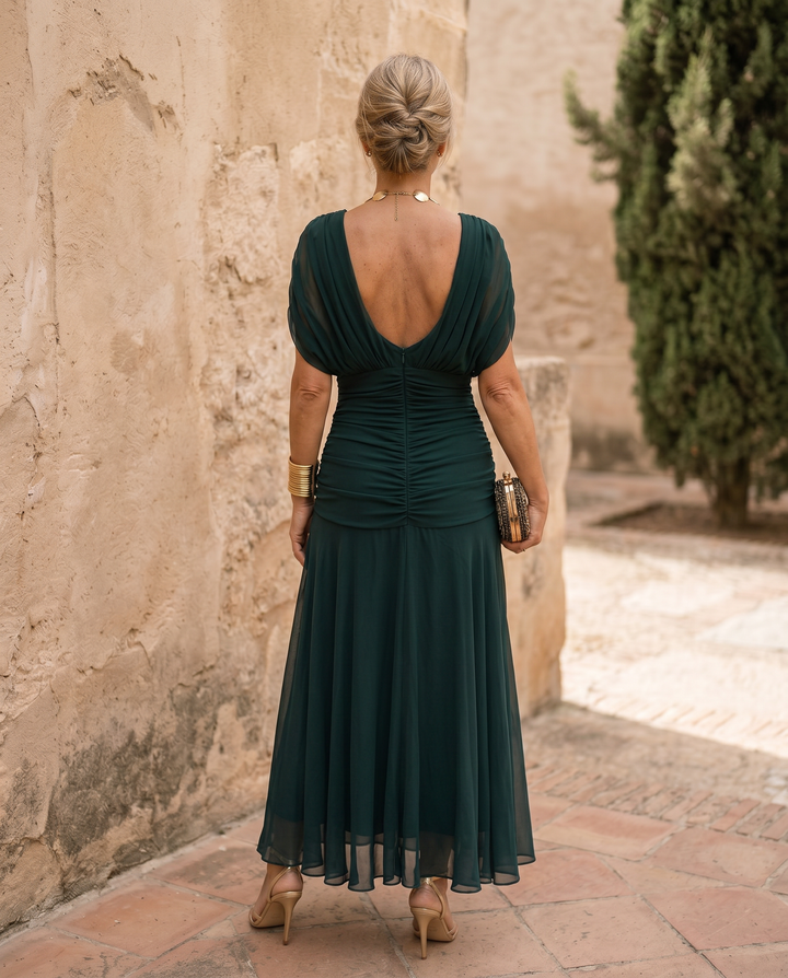 Elegante maxi jurk voor feest met hartvormige halslijn