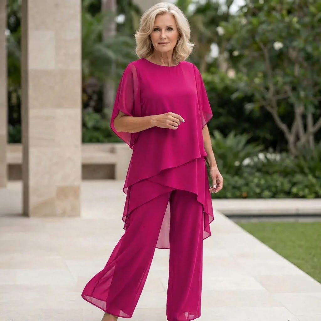 Jorellea™ | Geplooide Palazzo 2-delige Set