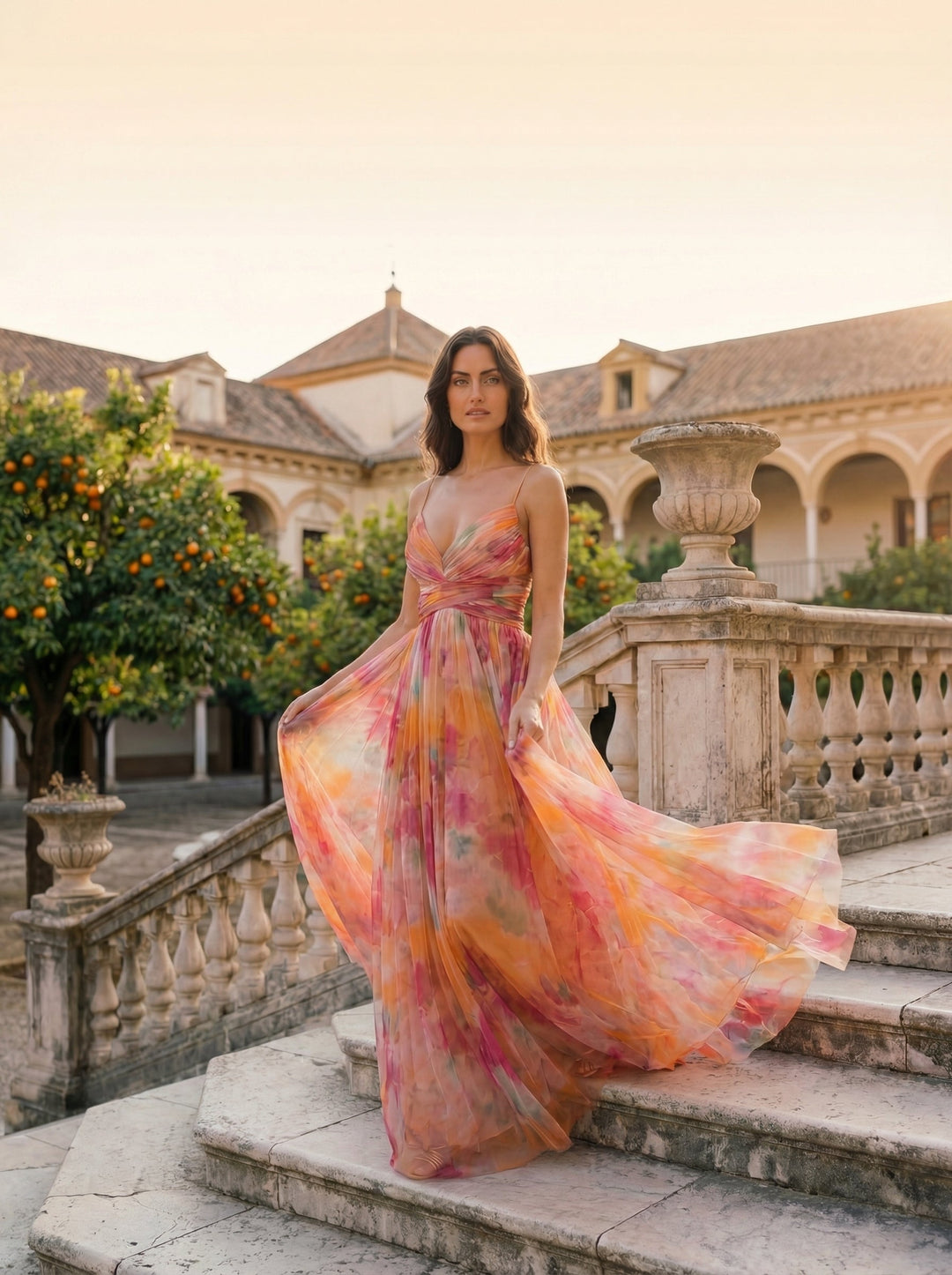 Elegante Zijde Marbella Jurk – Maison Claire et Sylvie