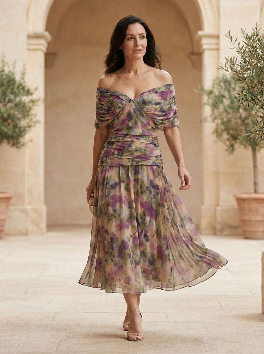 Elegante Zijden Robe Santana - Maison Claire et Sylvie