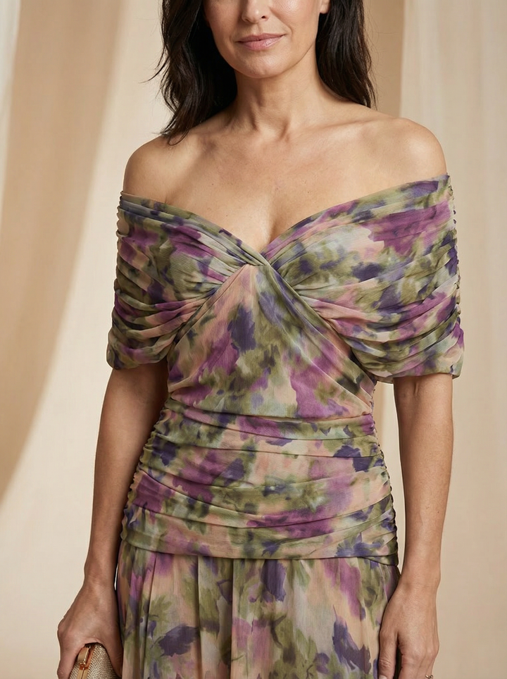 Elegante Zijden Robe Santana - Maison Claire et Sylvie