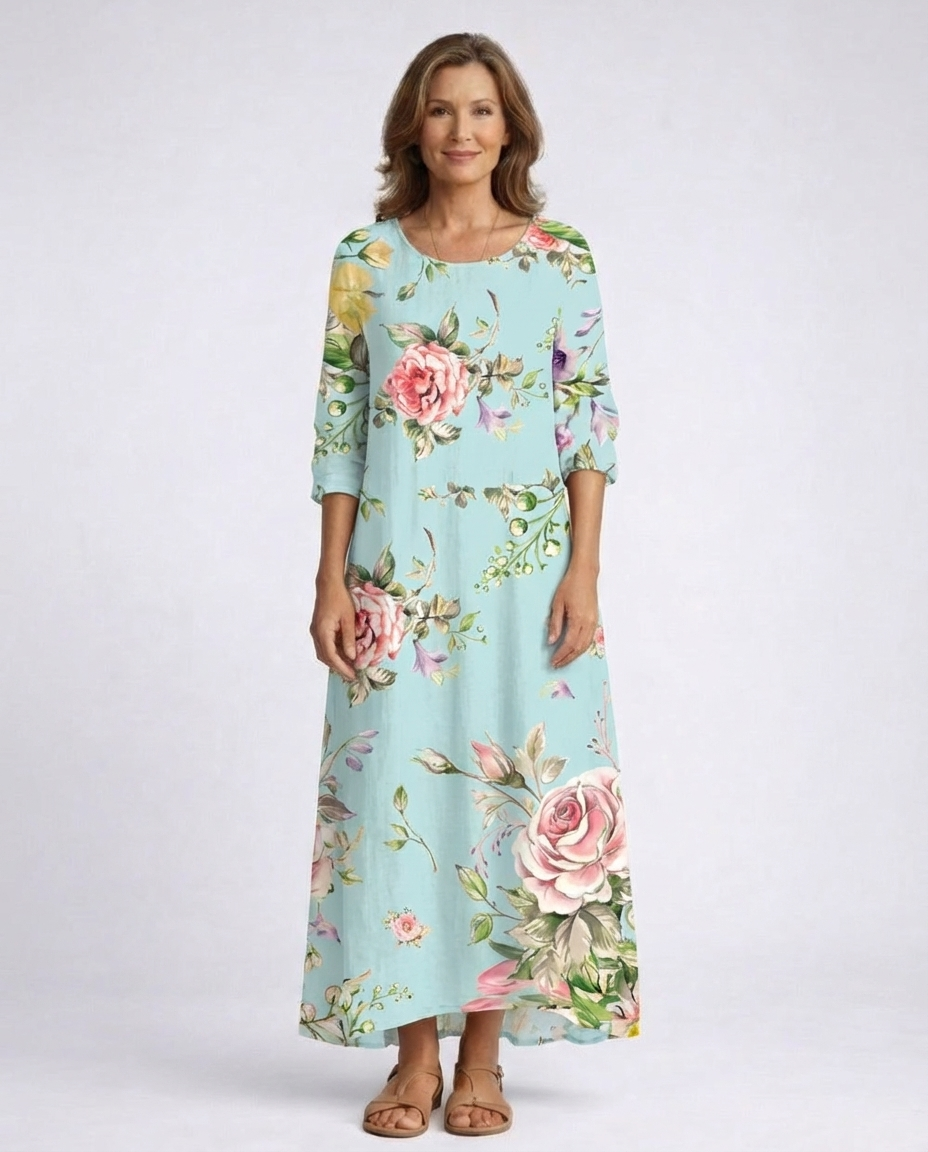 Hayley™ | Stijlvolle Bloemen Maxi Jurk
