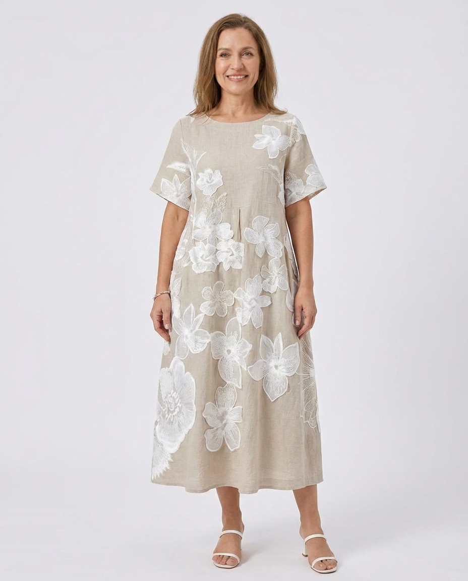 Oaklyn™ | Elegante Bloemenprint Jurk