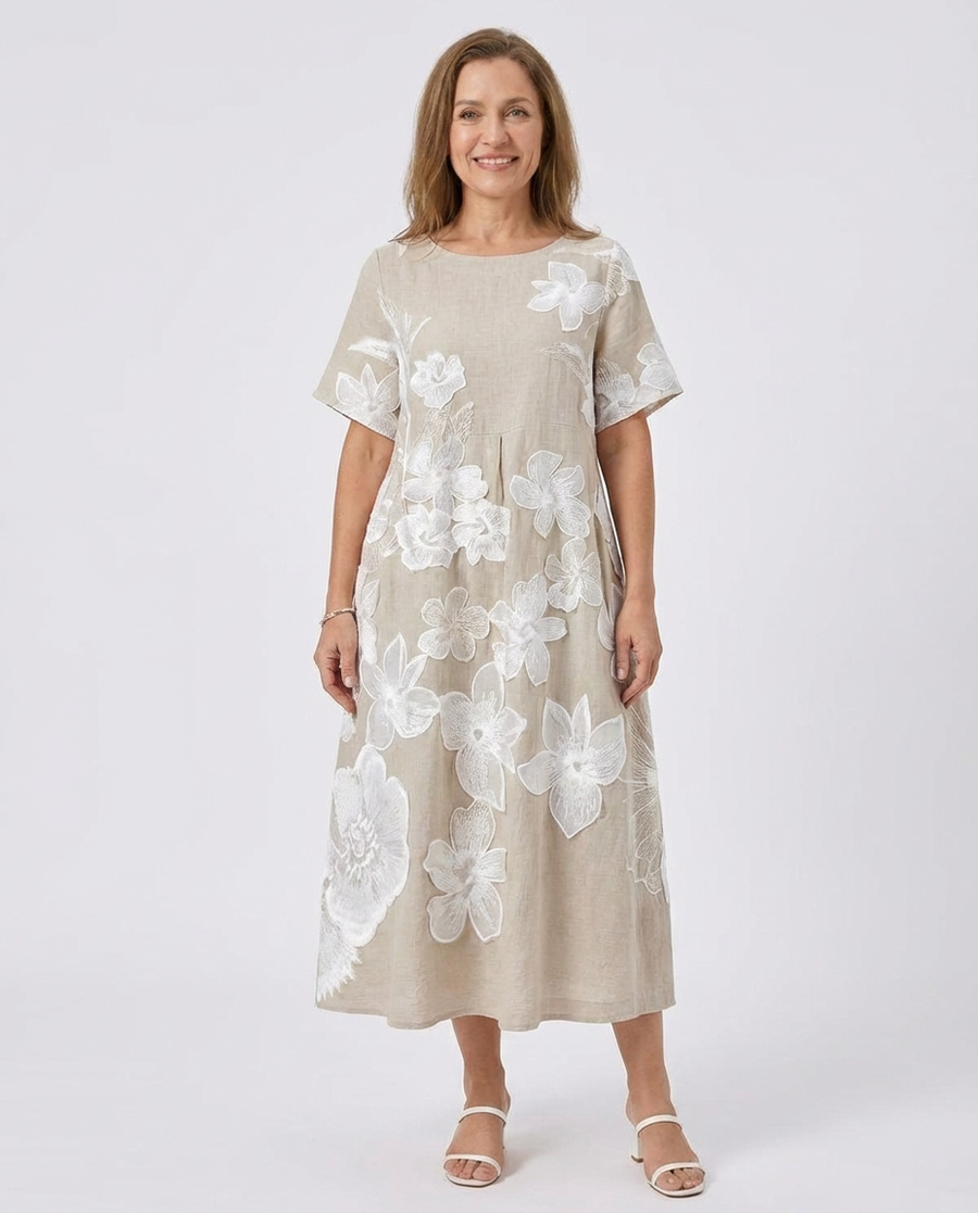 Oaklyn™ | Elegante Bloemenprint Jurk
