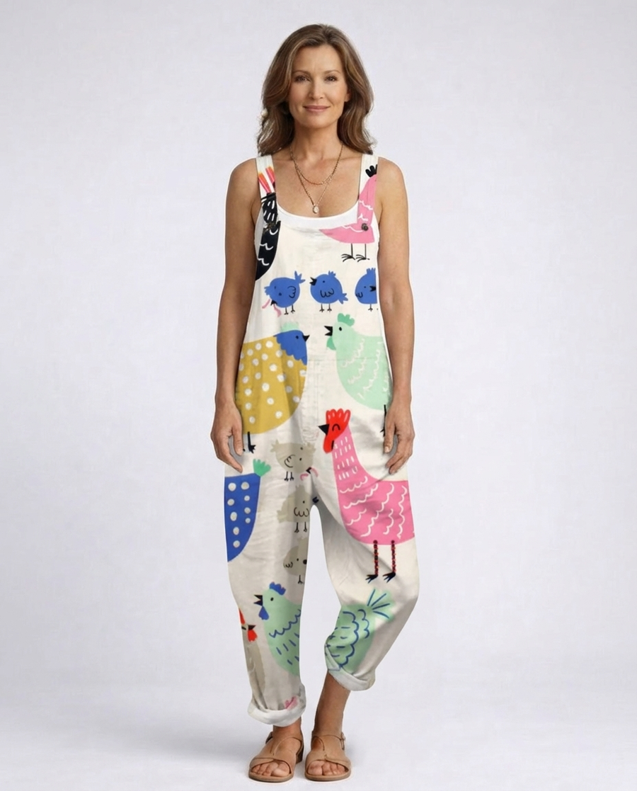 Myressa™ | Comfortabele bedrukte jumpsuit