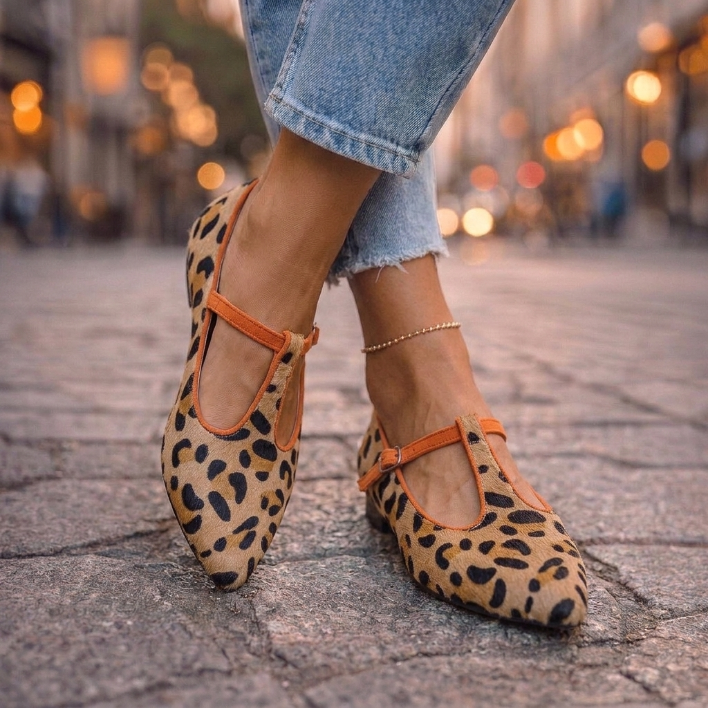 Natalia | Luipaardprint Loafers