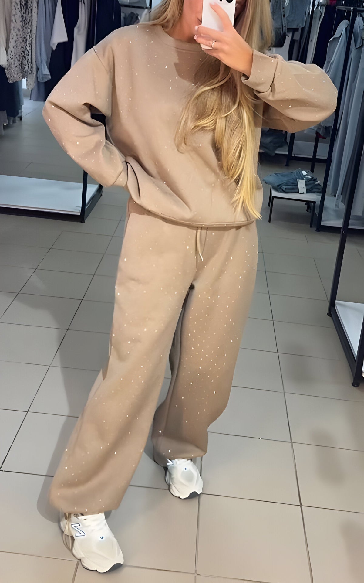 Esha | Comfortabel joggingpak met glitter