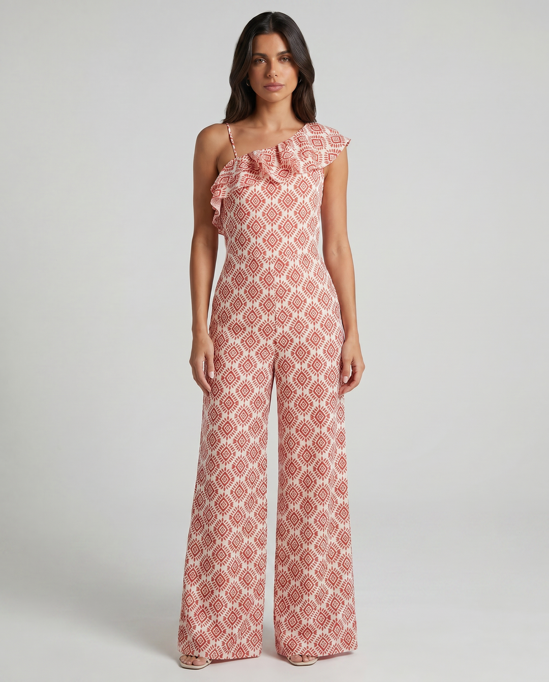 Jimena | Lente geometrisch patroon jumpsuit