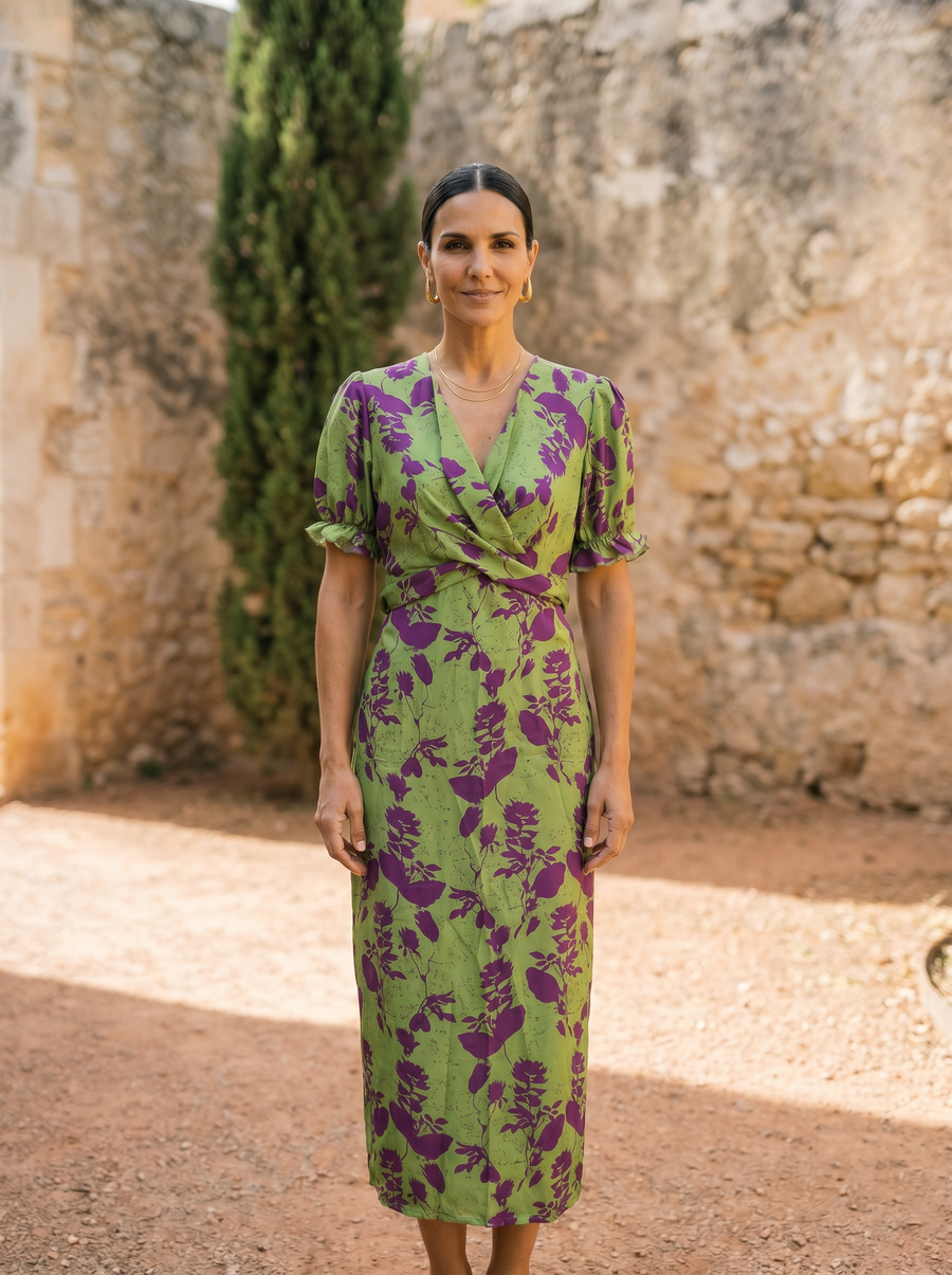 Andrea | Lente jurk met print
