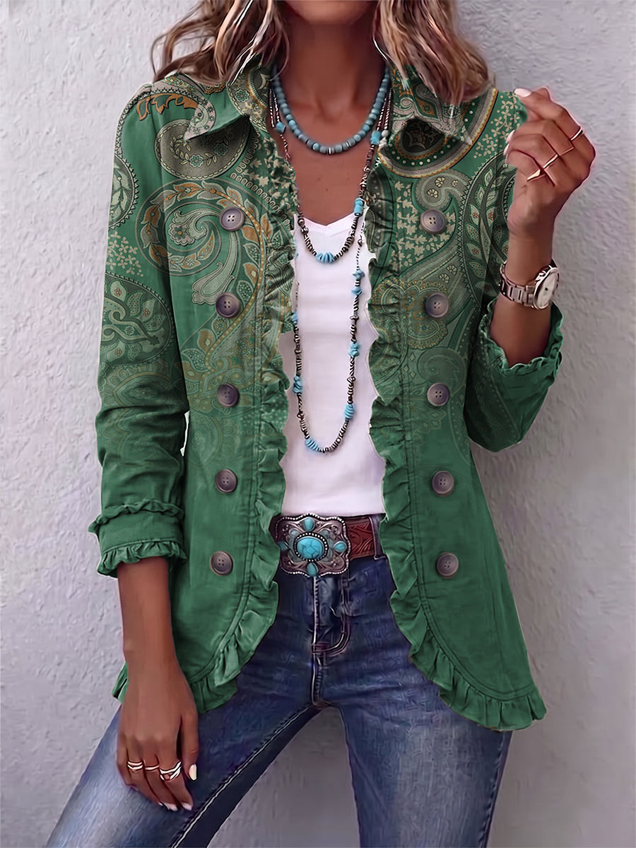 Jana | Paisley Blazers met ruches