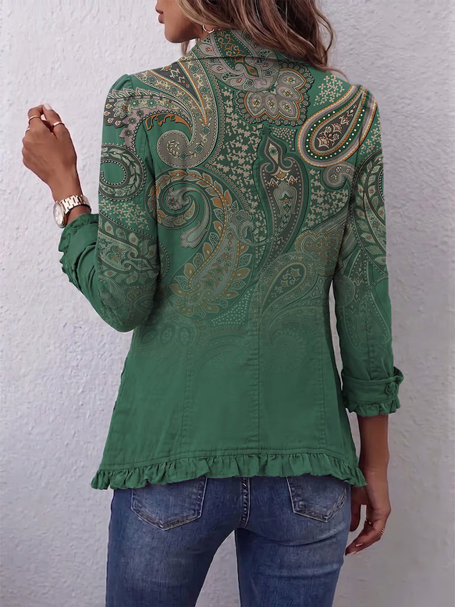 Jana | Paisley Blazers met ruches