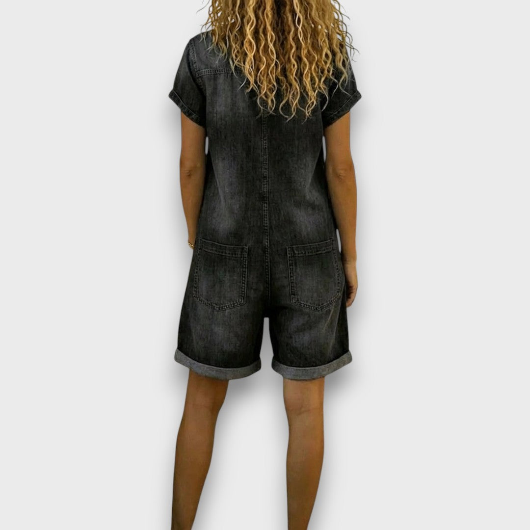 Joan | Vintage shorts met denim effect