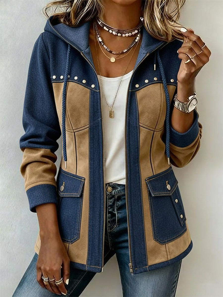 Susannah | Colorblocked hoodie jack