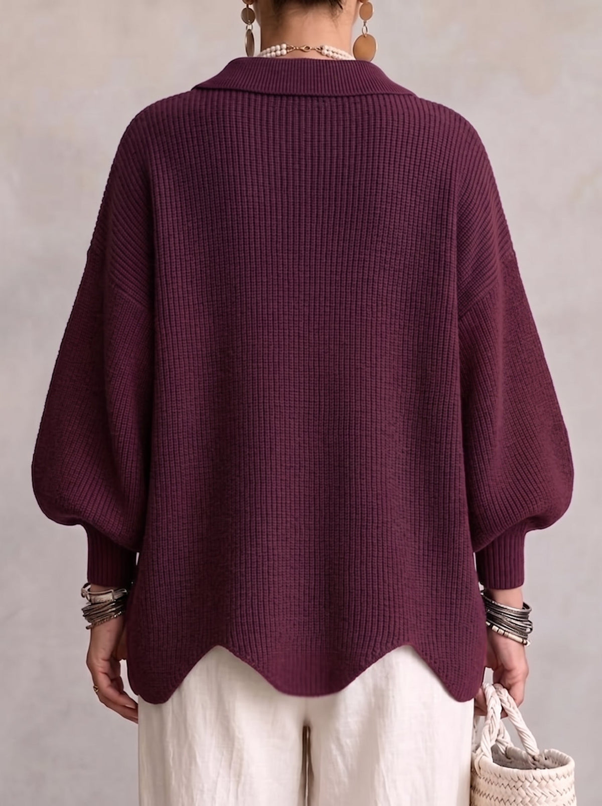 Ichelle | Oversized blouse met kraag