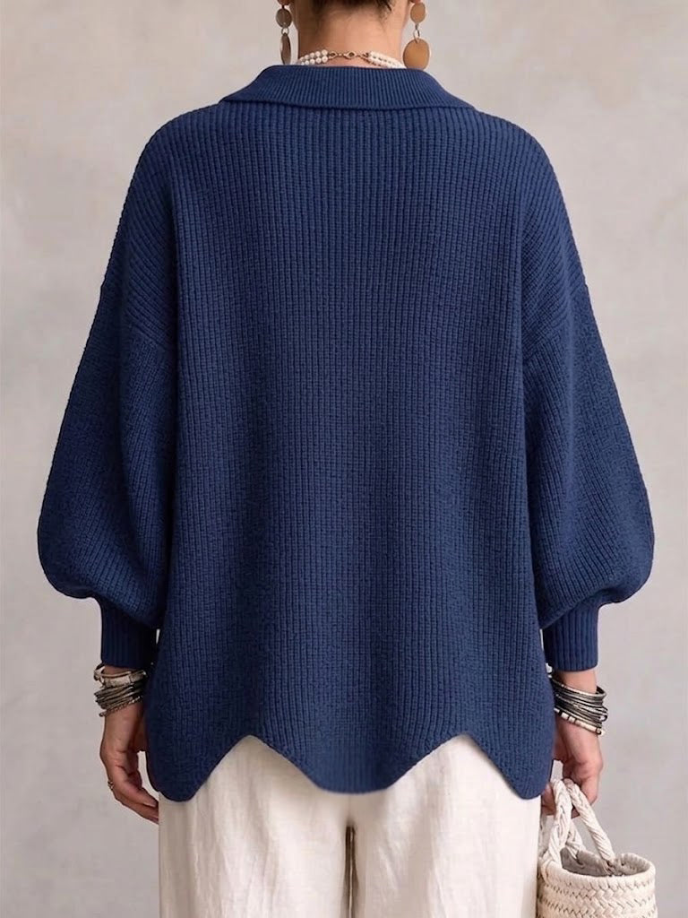 Ichelle | Oversized blouse met kraag