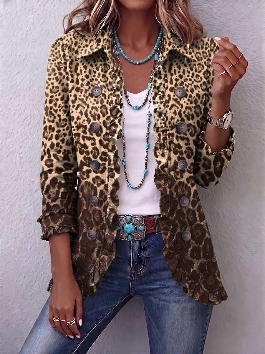 Lineke | Luipaard blazers