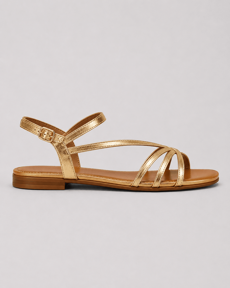 Marta | Gouden sandalen: de zomerse elegantie