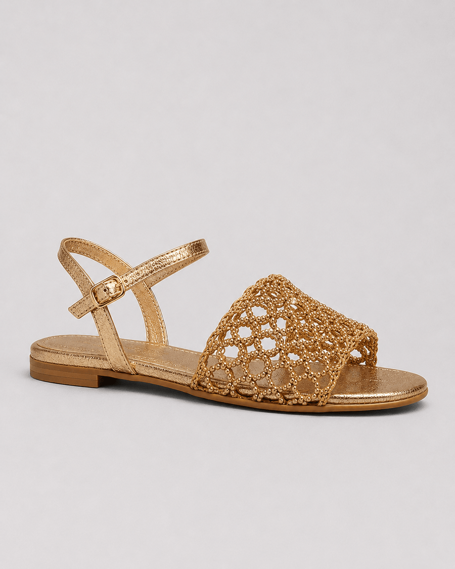 Aurora | Gouden sandalen: de charme van de zomer
