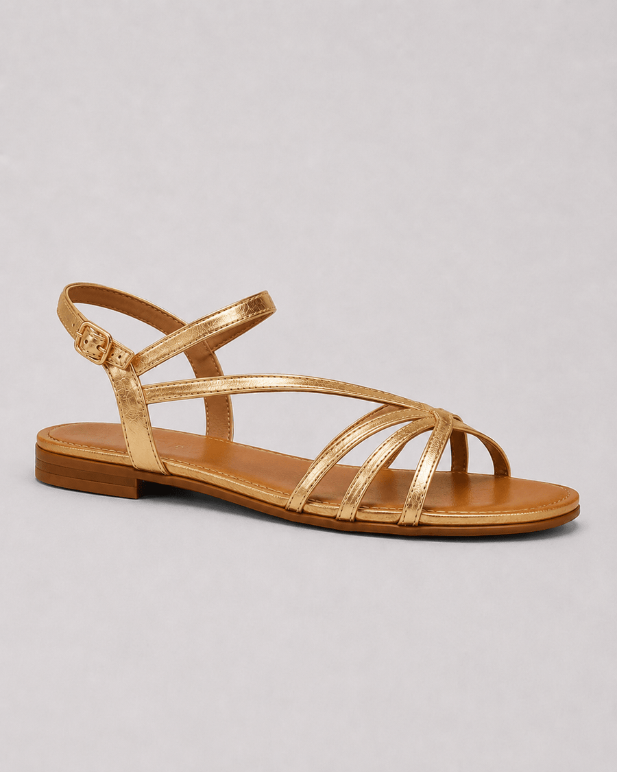 Marta | Gouden sandalen: de zomerse elegantie