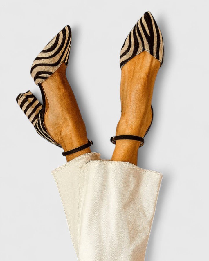 RAQUEL | HOGE SCHOENEN MET DIERENPATROON