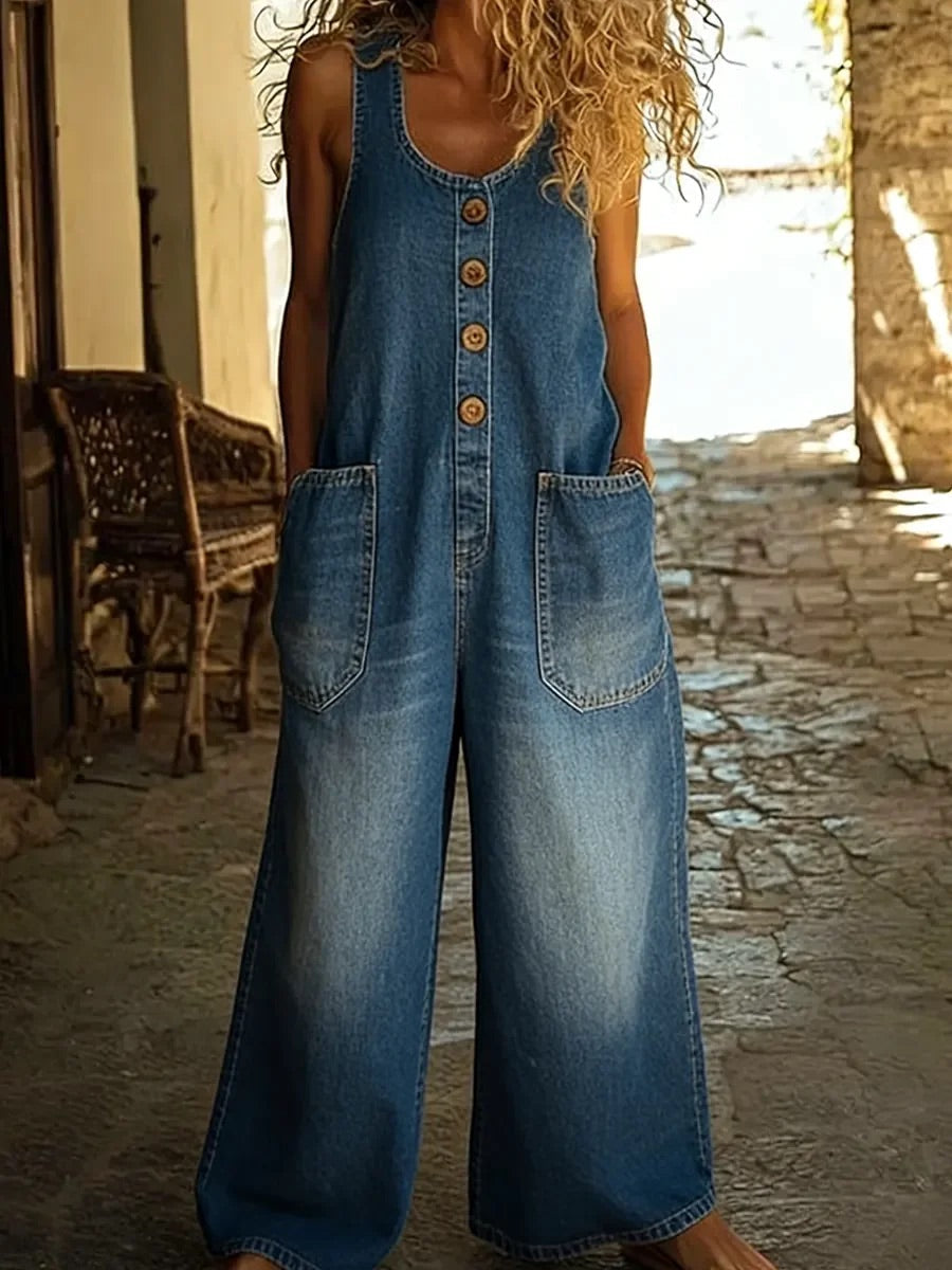 Ruth | Vintage Organisierte Katoenen Jeans