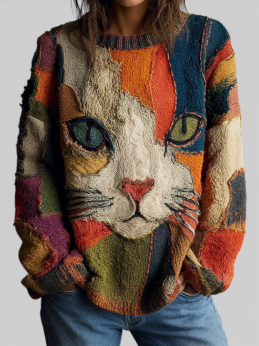 Zaira | Artistieke Kat Statement Top