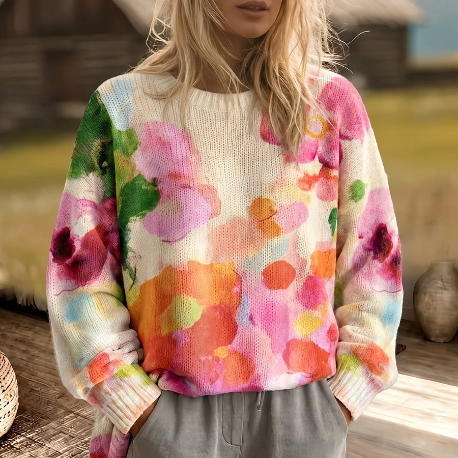 Tiffany | Bloemen trui