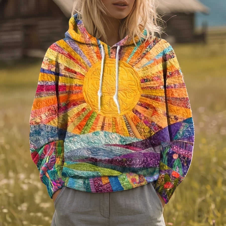 Hafsa | Kleurrijke hoodie trui